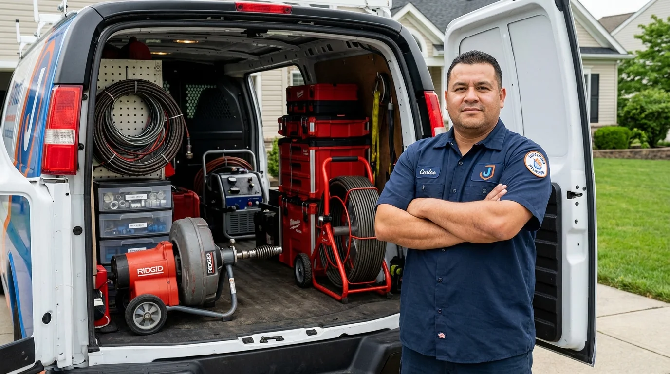 Professional drain cleaning equipment and Johns Plumbing LLC plumber in Post