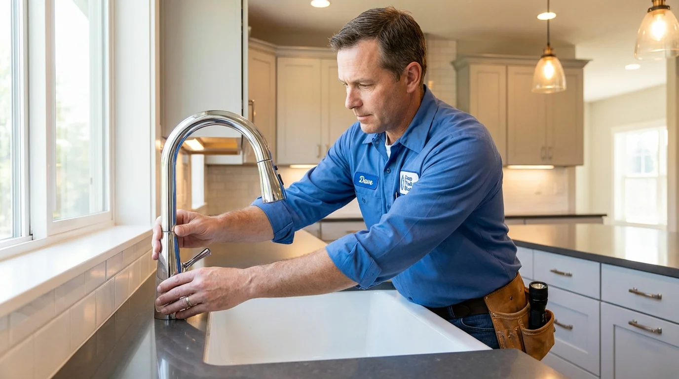 Kitchen faucet installation by Johns Plumbing LLC in Post