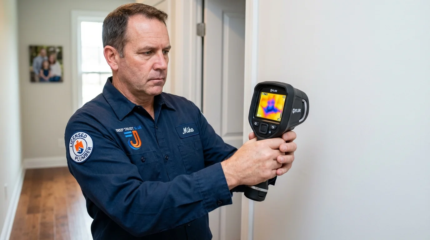 Thermal imaging leak detection by Johns Plumbing LLC in Post